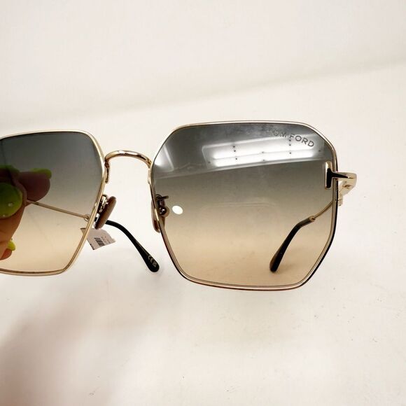 Tom Ford Smoke Gradient Geometric Sunglasses Sunnies - Picture 2 of 8